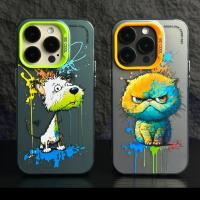 ✐ 【Oil painting series/Acrylic hard case/Dog】เคส compatible for iPhone 11 12 13 14 pro max case