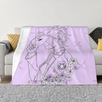 Ready Stock Purple Hyacinth Webtoon Purple Flowers Blanket Bedspread On The Bed Anime Sofa Bed King Size Baby Blanket