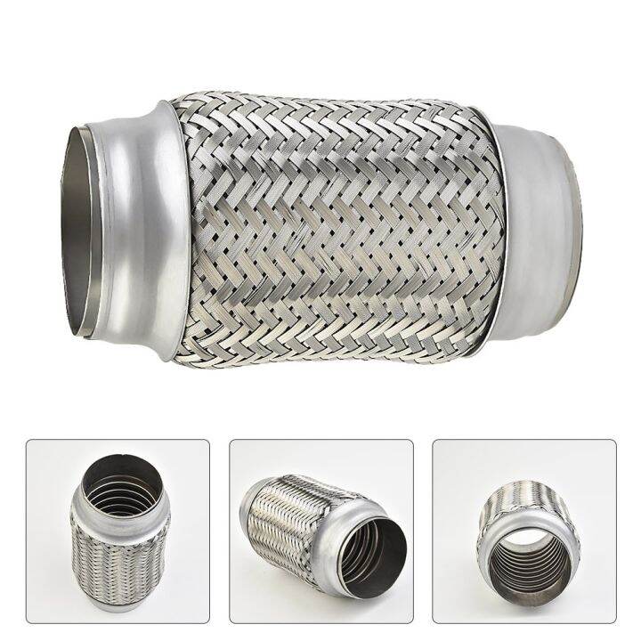 63 X 153Mm Stainless Steel Car Auto Car Exhaust Flex Pipe Bellow Weld