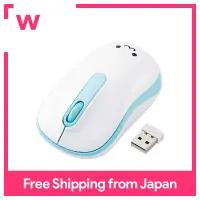 ELECOM wireless mouse M-DY11DRSKBU silent antibacterial 3 button M size blue