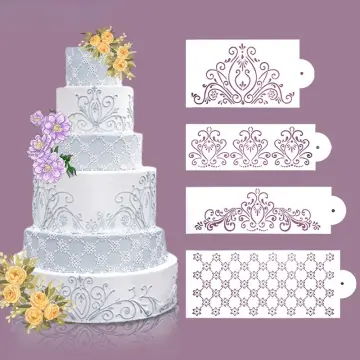 DIY Fondant Cake Stencil Stamps Stencils Embossing For Decorating