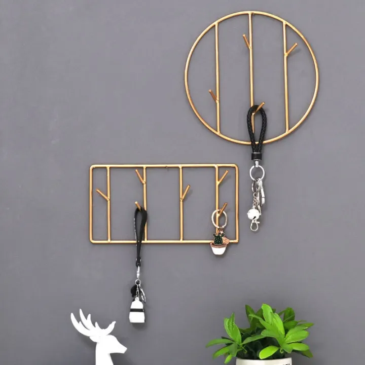 gold-iron-art-key-holder-wall-nordic-coat-hangers-home-decoration-wall-hook-for-keys-creative-hat-hanger-bathroom-accessories