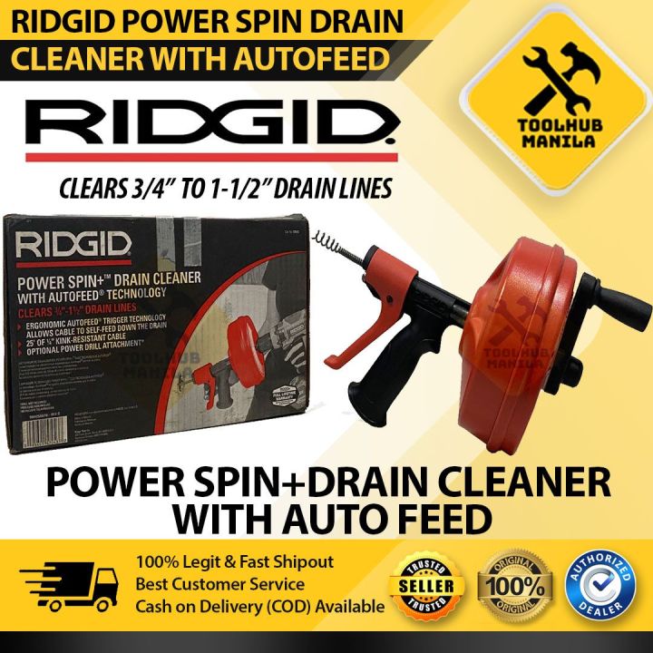 Ridgid 57043 Power Spin+ With Autofeed Clears ¾ TO 1 ½ (20 to 40 mm ...
