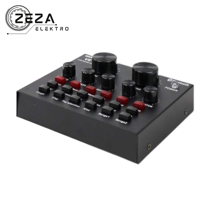 TaffSTUDIO Bluetooth Audio USB External Soundcard Live Broadcast mixer audio soundcard v8