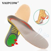 (Best Movement) VAIPCOW PVC Orthopedic Insoles Orthotics พื้นรองเท้าสำหรับเท้าแบน3D Arch Support Health Sole Pad สำหรับ Plantar Fasciitis Feet Care