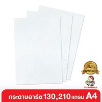 555paperplus กระดาษอาร์ต 128แกรม /100แผ่น ,210แกรม /50แผ่น สีขาว ขนาด A4