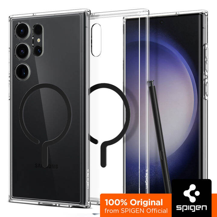 SPIGEN Case for Galaxy S23 Ultra [Ultra Hybrid Metal Ring (MagFit