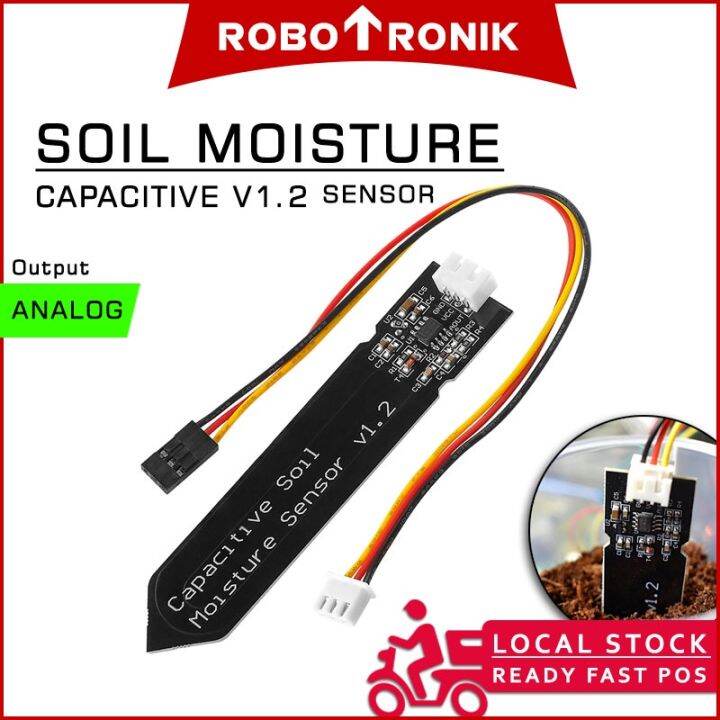 Soil Moisture Capacitive Sensor V1.2 Hygrometer module compatible w