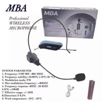 MBA ไมค์คาดหัว รุ่น MB-389 UHF WIRELESS MicrophoneU แท้ ปรับความถี่ได้ ไมค์โครโฟน ไมค์ไร้สาย(สามารใช้กับคอมพิวเตอร์​ได้) สินค้ามีจำนวนจำกัด