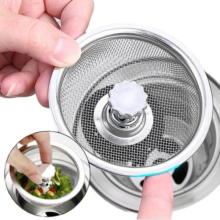 Kitchen Stainless Steel Sink Filter Mesh Sink Sewer Strainers Bathroom