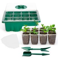 【hot】◎  10pcs 12 Hole Starter Trays Germination Pots Greenhouse Gardening Propagation