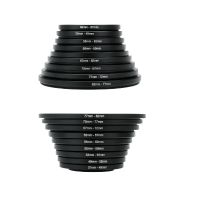 9pcs/SET 37-82mm Lens Step Up Filter Ring Adapter Set 37 49 52 55 58 62 67 72 77 82 mm Kit Bar  Wine Tools