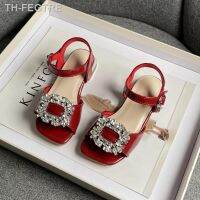 【hot】✉☒  Sandals Children Fashion Rhinestones Open-toe 2023 New Shoes for Wedding Shows Kids Soft