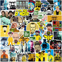 102550pcs Breaking Bad Show สติกเกอร์กันน้ำของเล่น Graffiti เด็กสเก็ตบอร์ดกีตาร์กระเป๋าเดินทางแล็ปท็อป Luge Gage รถของขวัญ decals