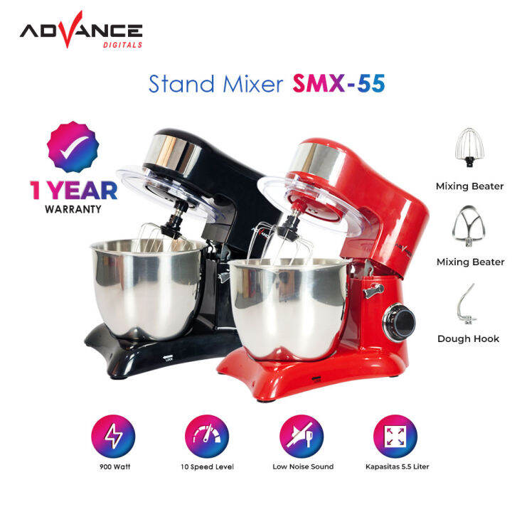 Advance Stand Mixer SMX55 kapasitas 5,5 Liter Garansi 1 Tahun Lazada