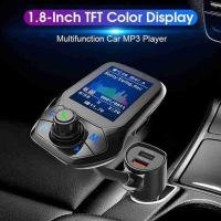 Bluetooth Car FM Transmitter MP3 Player Hands Free Charger Kit USB Radio Adapter X4G8