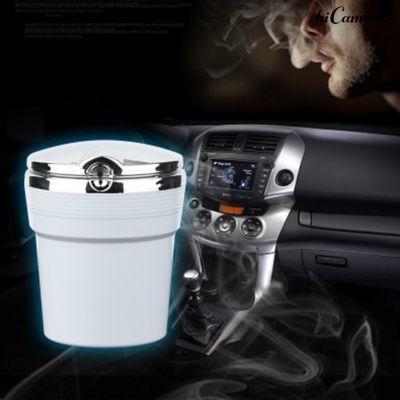 Car Ashtray With Light High Temperature Resistant Aluminum Alloy Metal