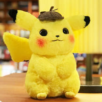 แฟชั่น2021อะนิเมะโปเกมอนนักสืบ Pikachu ตุ๊กตาของเล่นยัดไส้ลายโปเกมอน Pikachu ตุ๊กตาของขวัญวันเกิดคริสต์มาสของเล่นเด็ก