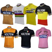 Hot 7 Styles Retro Molteni Men Cycling Jersey Team Short Sleeve Summer Bike Wear Jersey Road Jersey Cycling Clothing