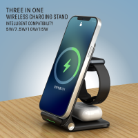 CW15W 3In1 Wireless Charger สำหรับ 11 Xs Max X XR 8 Plus 30W Fast Charging Pad สำหรับ Dock Station Samsung Note 9หมายเหตุ8 S10 Plus