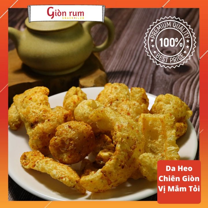 Siêu Ngon] Da Heo, Bì Heo Chiên Giòn Vị Mắm Tỏi - 100g - Đậm Vị Thơm Giòn  Chất Lượng - Đồ Ăn Vặt - Giòn Rụm Snack Club 