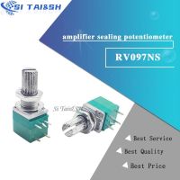 5pcs RV097NS 5K 10K 20K 50K 100K 500K with a switch audio 5pin shaft 15mm amplifier sealing potentiometer