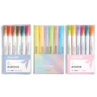 Capacity Stationery Supplies Morandi Color Student Stationery Fluorescent Pen Highlighters Set Graffiti Pen Marker Pen