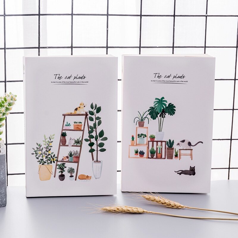"Cat Plant" 1pc Big Sketchbook Drawing Notepad Blank Paper Notebook Study Diary 
