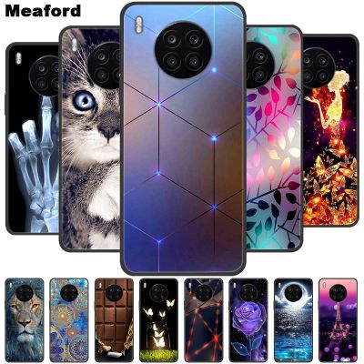 ✆☜❂ For Honor 50 Lite Case Shockproof Soft silicone TPU Back Cover For Huawei Honor 50 Lite Phone Cases Honor50 Lite Cute Cartoon