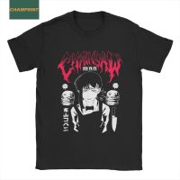 【New】Men T-Shirts Chainsaw Man Kobeni Metal Vintage 100% Cotton Tee Shirt Short Sleeve Anime Manga T Shirt Round Collar Tops Original