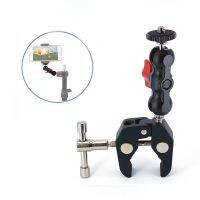 Double BallHead Adapter Shoe MountHead Monitor Multifunctional Universal Magic Arm1/4 inch For Sony A7S3 Action Camera Accessory