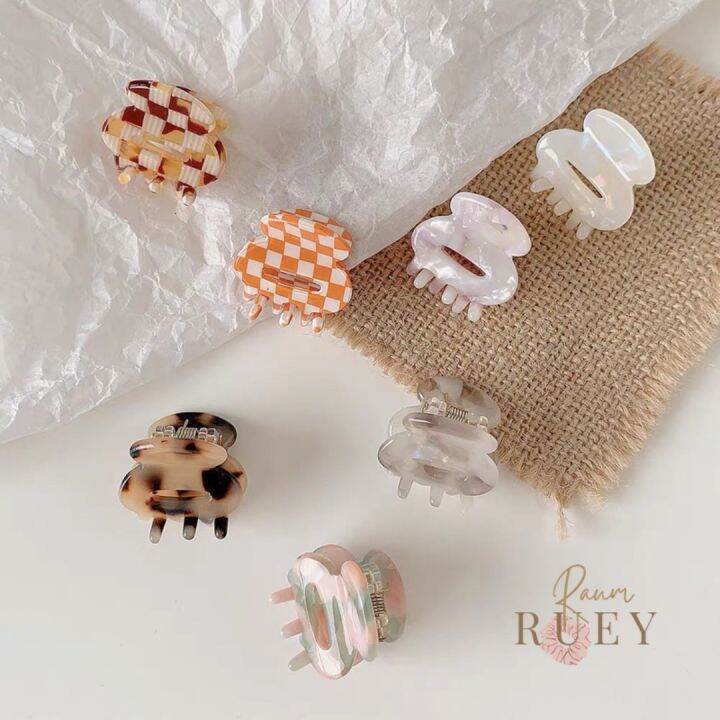 mini-marble-hair-clip-กิ๊บหนีบผมเด็ก-กิ๊บติดผมสไตล์เกาหลี