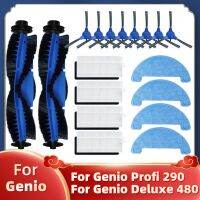 อะไหล่สำหรับ Genio Profi 290 Genio Deluxe 480เครื่องดูดฝุ่นหุ่นยนต์อะไหล่แปรงตัวกรอง Hepa ด้านข้างหลักผ้าถูพื้น