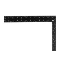 Teacher 0-30cm 0-20cm Measuring Range L Shaped Design Square Ruler Black Cleaning Tools