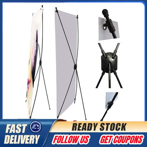 X Banner Stand （2ft x 5ft & 26“x66” & 60CMx160CM）Stand Retractable X ...