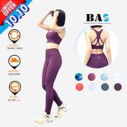 Đồ Tập Yoga Nữ BAS- Áo Bra Hở Lưng Phối Quần Legging Thể Thao Cạp Cao Năng