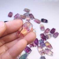 1 Pz Casuale Arcobaleno Naturale Fluorite Cicala Cicala Cristallo Di Quarzo Di Curativa Per Pendenti Mestiere Donne Ragazza Fai Da Intagliato Figurina Animale