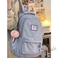 【hot sale】✿ C16 New Solid Color Backpack Japanese and Korean Student Schoolbag Large Capacity Travel Bag