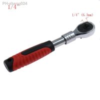 1/4 quot; Ratchet Wrench Chrome Steel 72 Teeth Extending Telescopic Socket Handle Tool