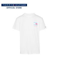 Tommy Hilfiger เสื้อยืดแขนสั้นผู้ชาย รุ่น DM0DM16828 YBR - สีขาว