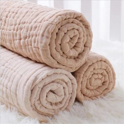 6 Layers Bamboo Cotton Baby Receiving Blanket Infant Kids Swaddle Wrap Blanket Sleeping Warm Quilt Bed Cover Muslin Baby Blanket