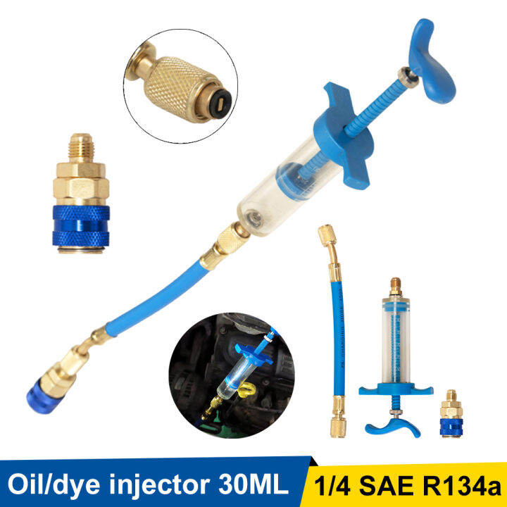 RF[ready stock] A/C Oil Injector R134A Refrigerant Oil Dye Injection