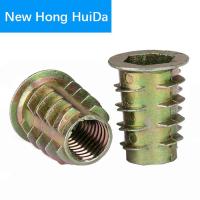 M4 M5 M6 M8 M10 Seng Alloy Mebel Masukkan Kacang Hex Socket Kepala Sekrup Kayu Metrik Thread Flange