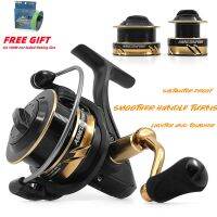 ZZOOI Lighter Spinning Reel Saltwater-proof Metallic Fishing Reel Shallow Cup Long Shot 6-8KG Max Drag 8BB Smoother Handle Turns