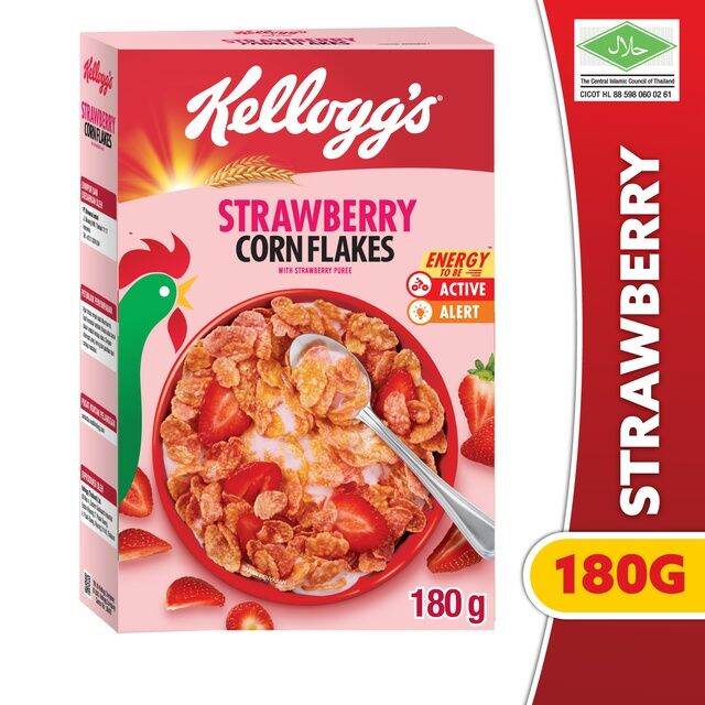 Kellogg's Strawberry Corn Flakes Cereal 180g With Real Berries Lazada PH