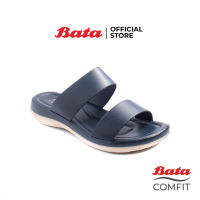 Bata Comfit บาจา คอมฟิต รองเท้าแตะผู้หญิง รองเท้าเพื่อสุขภาพ รองเท้าแตะแฟชั่น สูง 1 นิ้ว สำหรับผู้หญิง รุ่น Kenlly สีน้ำเงินเข้ม 6619977