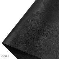 Pure Black Embossed Faux หนังแผ่นผ้า30*135ซม. สำหรับเย็บผ้า Bow กระเป๋าเบาะโซฟารองเท้าหัตถกรรม DIY วัสดุ PU หนังเทียม