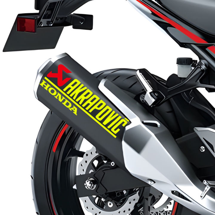 รถจักรยานยนต์ฮอนด้า3d-เจลสัญลักษณ์เรซินป้าย-akrapovic-ท่อไอเสีย-vario-150-adv150-vario150esp-winner150-wave125-cb150-pcx125