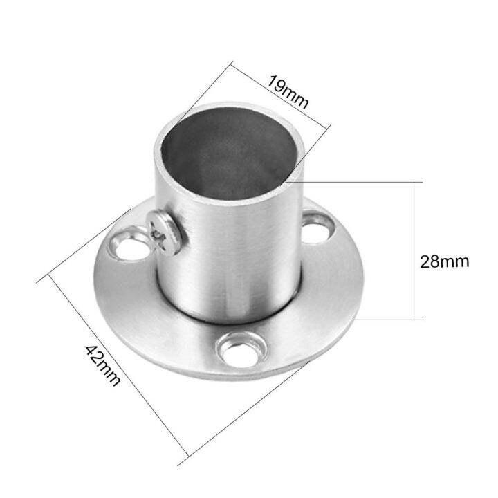 uxcell-4pcs-wardrobe-pipe-bracket-19mm-22mm-26mm-32mm-wall-mount-floor-antique-rod-flange-socket-flange-piece-rail-end-holder