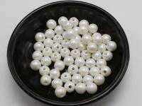 500 Matte White Acrylic Pearl Round Beads Imitation Pearl 6mm(14")